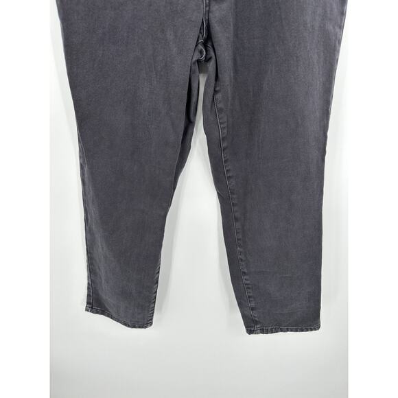 PacSun Black High-Rise Paperbag 100% Cotton Mom Jeans Women's Size 30 - Picture 3 of 9